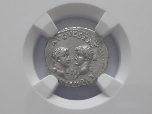 Romeinse Rijk. Vespasian with Titus and Domitian as Caesares, Postzegels en Munten, Munten | Europa | Niet-Euromunten