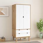 vidaXL Kledingkast OTTA 76,5x53x172 cm massief grenenhout, Huis en Inrichting, Kasten | Kleerkasten, Verzenden, Nieuw