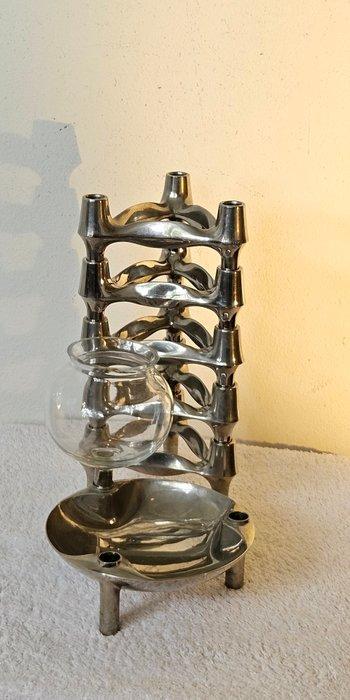 BMF - Hans nagel - Chandelier Lampe Combi (7) - Acier,, Antiek en Kunst, Curiosa en Brocante