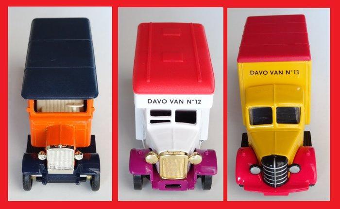 Accessories - DAVO vans 1998/2010 - Drie originele DAVO, Postzegels en Munten, Postzegels | Europa | België