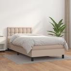 vidaXL Boxspring met matras kunstleer cappuccinokleurig, Huis en Inrichting, Slaapkamer | Bedden, Verzenden, Nieuw