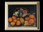 École espagnole (XIX-XX) - Fruits d’été et bouquet champêtre, Antiek en Kunst