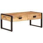 vidaXL Salontafel 100x54x40 cm massief mangohout en ijzer, Huis en Inrichting, Tafels | Salontafels, Verzenden, Nieuw