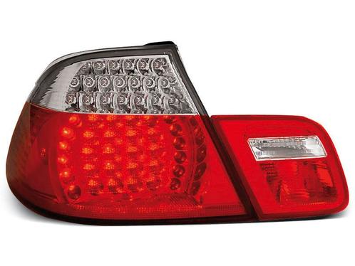 Achterlichten LED | BMW 3-Serie E46 Cabrio 1999-2002-roodwit, Auto-onderdelen, Verlichting, Ophalen of Verzenden