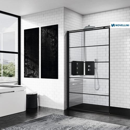 Aanbieding: Inloopdouche Novellini Kuadra H Stripes 140x200, Doe-het-zelf en Bouw, Sanitair, Douche, Nieuw, Ophalen of Verzenden
