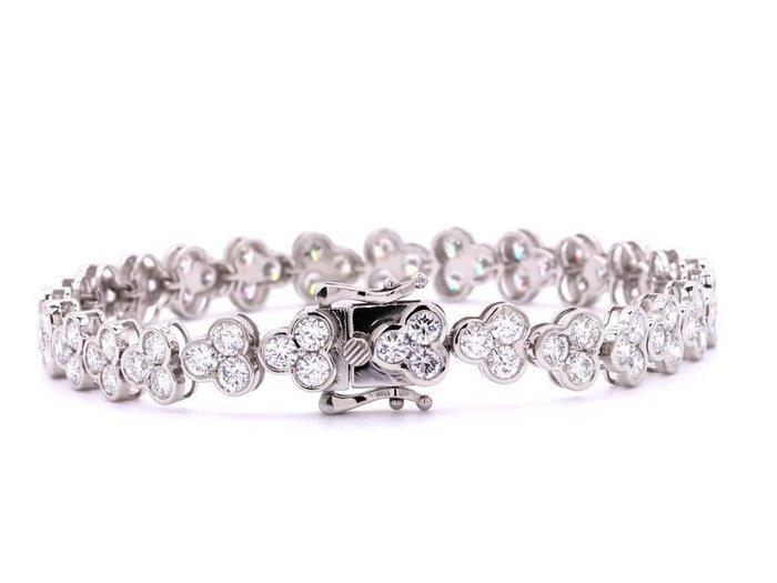 Armband Platina - 7.36ct. tw. Diamant (Lab-grown), Handtassen en Accessoires, Armbanden
