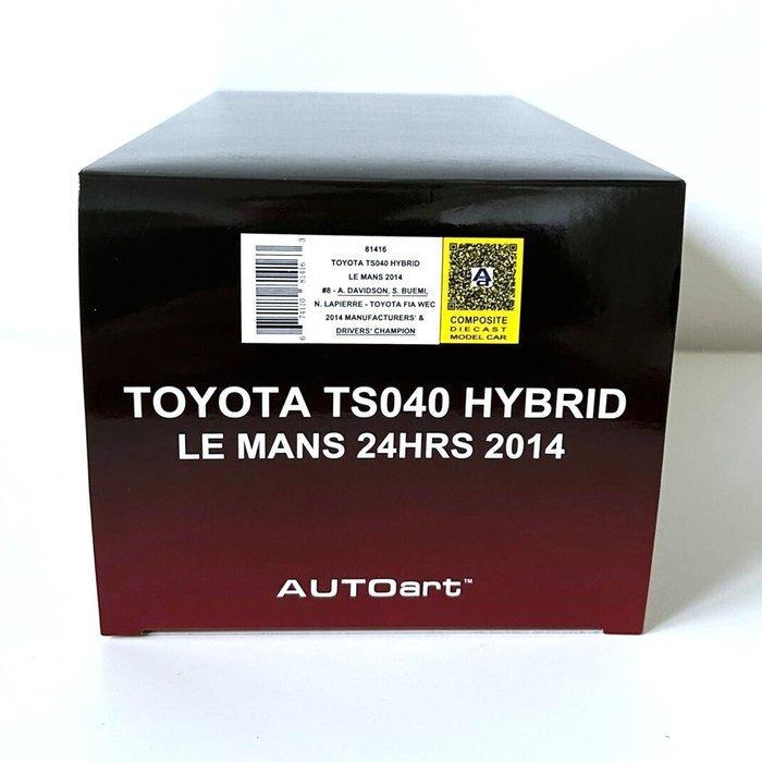 Autoart – 1:18 – Toyota TS040 – 24h Le Mans 2014 1:18 -, Hobby en Vrije tijd, Modelauto's | 1:5 tot 1:12