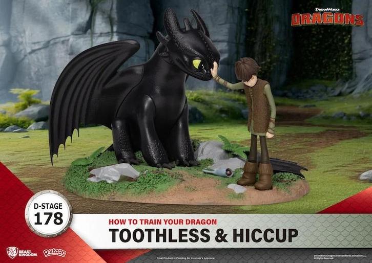 Dragons D-Stage PVC Diorama Toothless & Hiccup 15 cm, Collections, Cinéma & Télévision, Enlèvement ou Envoi
