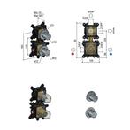 Inbouwdeel Douchethermostaat Hotbath Cobber Inbouw 2-weg, Doe-het-zelf en Bouw, Ophalen of Verzenden, Nieuw, Kraan