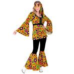 Hippie 60S Kostuum Gekleurd Dames, Kleding | Dames, Verzenden, Nieuw