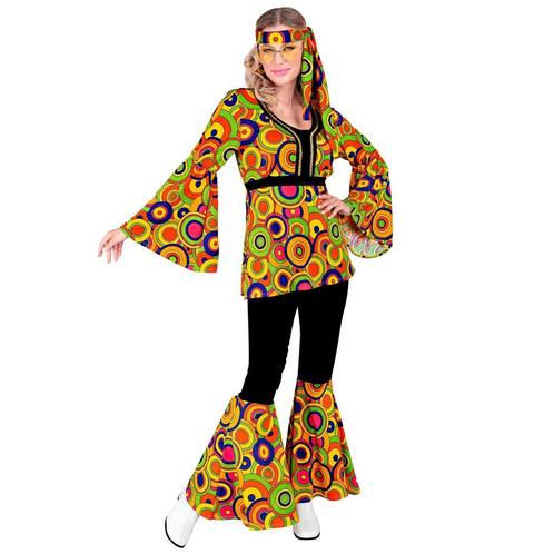 Hippie 60S Kostuum Gekleurd Dames, Kleding | Dames, Carnavalskleding en Feestkleding, Nieuw, Verzenden