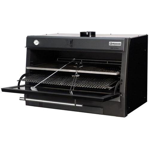 Houtskooloven-bbq, GN 2/1 + Gn1/1 (150 Kg/h)/zwart, Zakelijke goederen, Horeca | Keukenapparatuur, Ophalen of Verzenden