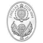 Niue. 1 Dollar 2024 $1 NZD Niue 16.81g Mauve Fabergé Egg, Postzegels en Munten