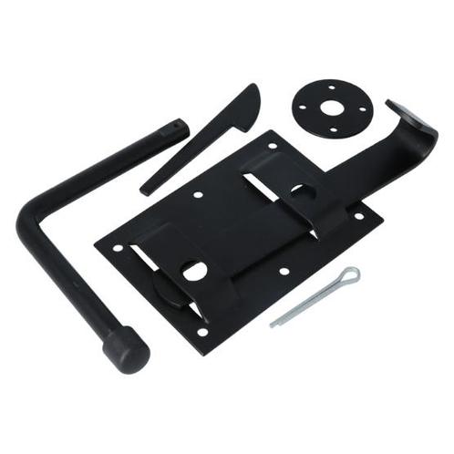 Boerenklinkstel 120x85 mm zwart, Doe-het-zelf en Bouw, Hang- en Sluitwerk, Klink of Kruk, Nieuw, Overige materialen