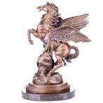 Figure - Bronze Skulptur von Perseus & Pegasus und dem Kopf