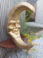 Beeld, handmade moon gold color - 90 cm - papier- maché, Antiquités & Art