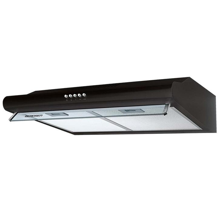 Afzuigkap 60 cm - onderbouw - zwart - Berdsen, Elektronische apparatuur, Afzuigkappen, Nieuw, Ophalen of Verzenden