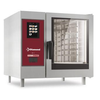 Combi-steamer | Gas | 6x GN 1/1 | Cleaning | Stoom +, Zakelijke goederen, Horeca | Keukenapparatuur, Nieuw in verpakking, Verzenden