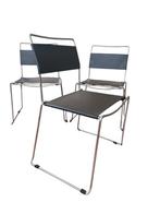 Sintesi - Stoel (4) - Leder, Chroom - Vintage Jodi