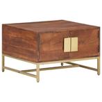 vidaXL Table basse Marron miel 67x67x45 cm Bois solide, Huis en Inrichting, Verzenden