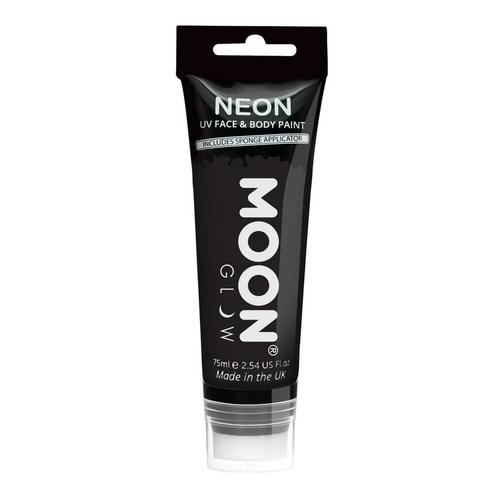 Moon Glow Neon UV Face Paint with Sponge Applicator Black 75, Hobby & Loisirs créatifs, Articles de fête, Envoi