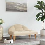 vidaXL Hondenmand 70x52x30 cm stof crèmekleurig, Dieren en Toebehoren, Verzenden, Nieuw