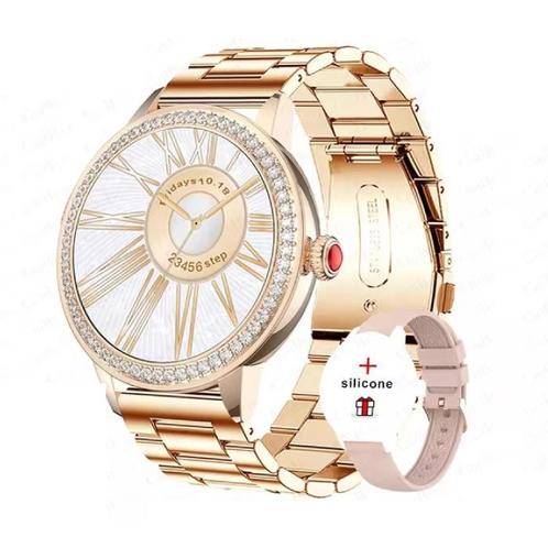 Diamant Smartwatch - Gezondheid Monitor Sport Tracker, Handtassen en Accessoires, Smartwatches, Nieuw, Verzenden