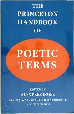 The Princeton Handbook of Poetic Terms, Livres, Langue | Langues Autre, Envoi