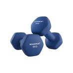 Dumbbells 5kg Hexagon - Blauw | Thuis Fitness | Retour deal, Sport en Fitness, Fitnessmaterialen, Verzenden, Nieuw, Armen, Dumbbell