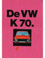 1971 VOLKSWAGEN K70 BROCHURE NEDERLANDS, Nieuw