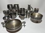 TINN Pewter - Plat (16) - Étain - Ensemble de 16 articles en, Antiek en Kunst