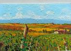 Gino Masini (1949) - Flowery vineyard - Tuscany landscape