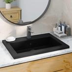 vidaXL Wasbak 600x450x120 mm graniet zwart, Verzenden, Nieuw