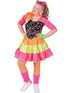 fluo jurk jaren 80 voor meisjes, Ophalen of Verzenden, Nieuw
