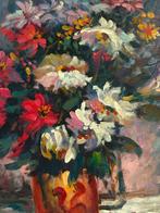 T. Denver (XX) - Bouquet éclatant, Antiquités & Art, Art | Peinture | Classique