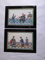 Set 8 Chinese gouaches op pith paper - China - Daoguang