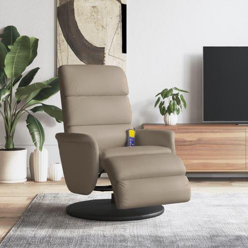 vidaXL Massagestoel verstelbaar met voetensteun kunstleer, Huis en Inrichting, Fauteuils, Nieuw, Verzenden