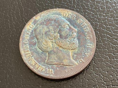 Pays-Bas. Willem III. 1 Gulden 1860 met waanzinnige mooie, Postzegels en Munten, Munten | Nederland