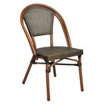 Stoel | FLORENCE | Aluminium Rotan/Aluminium | Black |, Verzenden, Nieuw in verpakking
