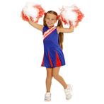 Cheerleader Pakje Blauw Rood Meisje, Kinderen en Baby's, Carnavalskleding en Verkleedspullen, Nieuw, Verzenden