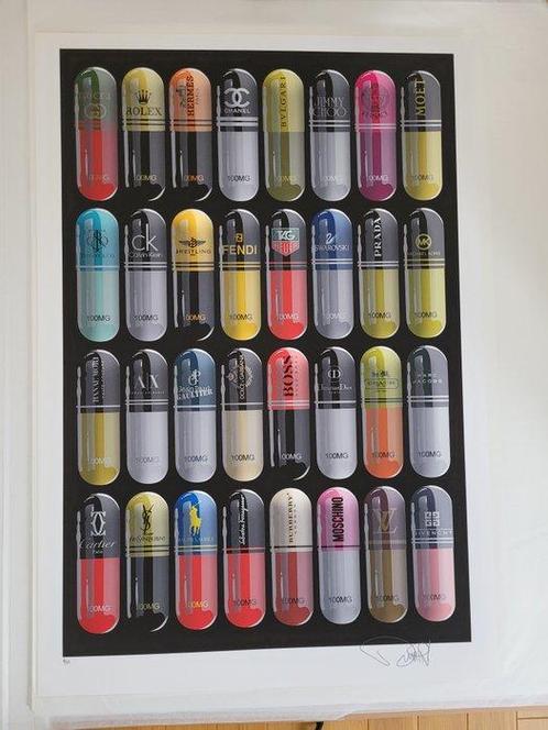 Denial (XX-XXI) - Designer Drugs from Shelf Medication, Antiek en Kunst, Kunst | Schilderijen | Modern