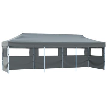 vidaXL Vouwtent pop-up met 5 zijwanden 3x9 m antraciet, Verzenden