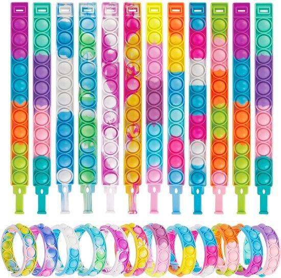 2dekans | Partizzle 24x Fidget Toys Pop It Armbanden Pakket, Enfants & Bébés, Jouets | Autre, Enlèvement ou Envoi
