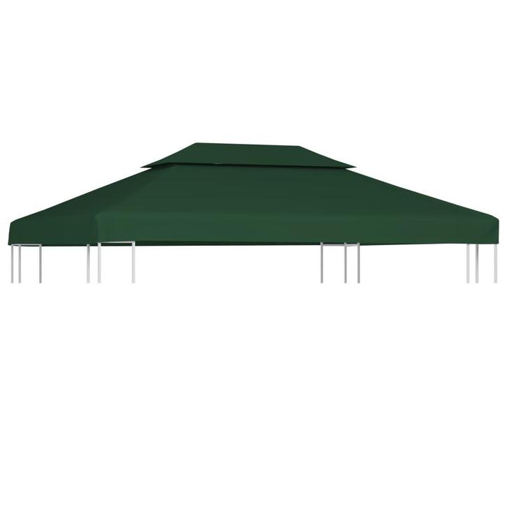 vidaXL Vervangend tentdoek prieel 310 g/m² 3x4 m groen, Tuin en Terras, Partytenten, Nieuw, Verzenden