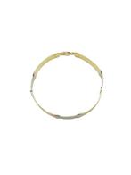 Armband - 18 karaat Geel goud, Witgoud, Handtassen en Accessoires, Armbanden, Nieuw