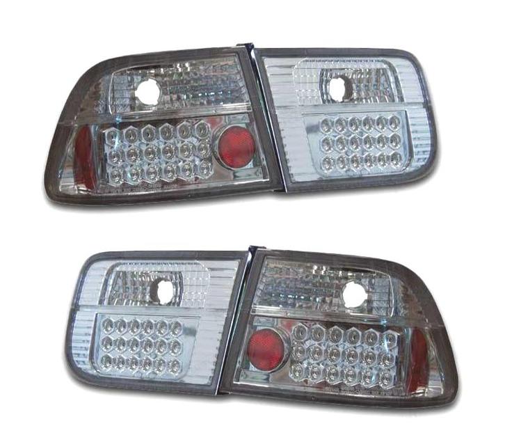 Feux Arrière Pour Honda Civic Coupé 96 Chromé, Auto-onderdelen, Verlichting, Verzenden