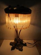 Lampe - Art Nouveau. Bronze décor Marronniers vers 1900