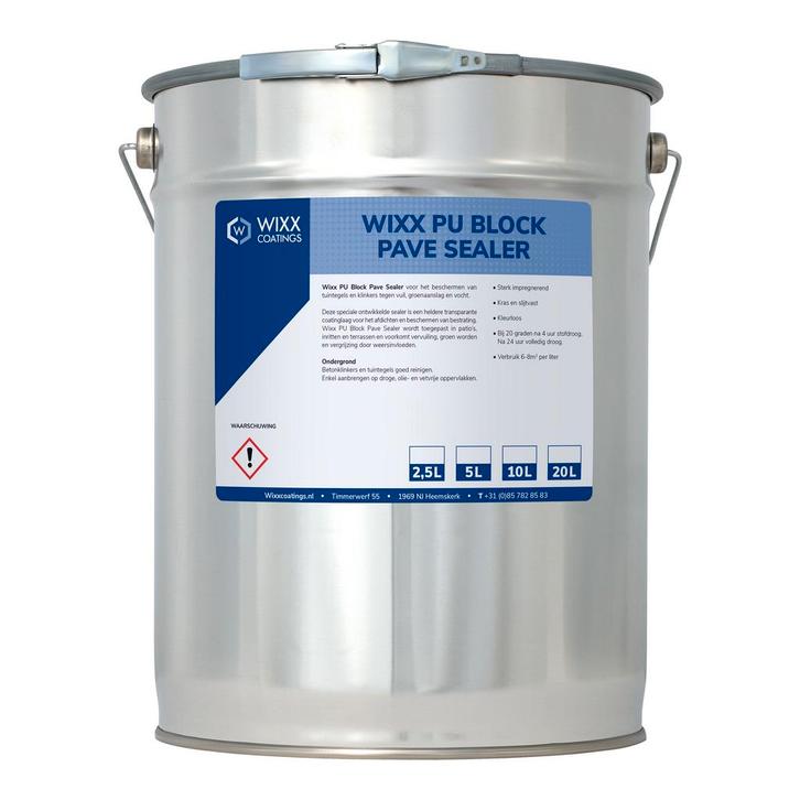 Wixx PU Block Pave Sealer 100% Transparant 5L, Doe-het-zelf en Bouw, Verf, Beits en Lak, Nieuw, Verzenden