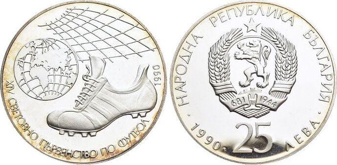 25 Leva 1990 Bulgarien Republik 1951, Timbres & Monnaies, Monnaies | Europe | Monnaies non-euro, Envoi