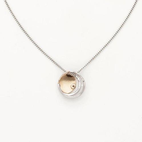 Halsketting - 18 karaat Geel goud, Witgoud Diamant, Handtassen en Accessoires, Kettingen